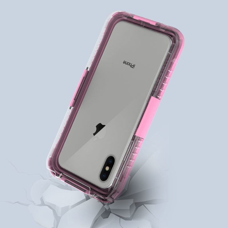 良い防水ケースバッグiPhone用XSの最大携帯電話の防水バッグ（ピンク）