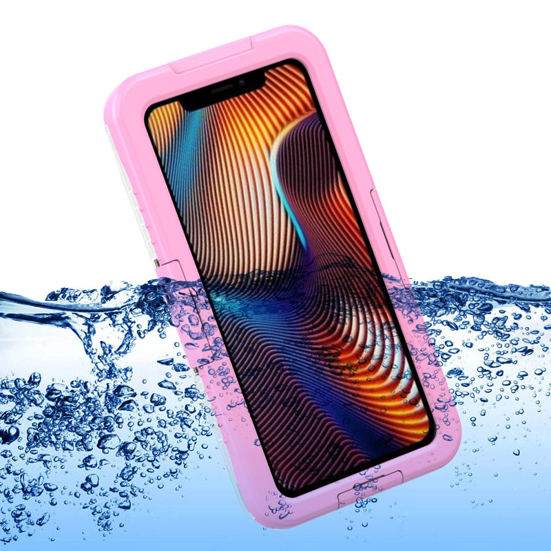 安いiPhone XRケースLifeproof WherとCenno 101 ;電話と財布（ピンク）のために水中のiPhoneケース防水ケースを買うために